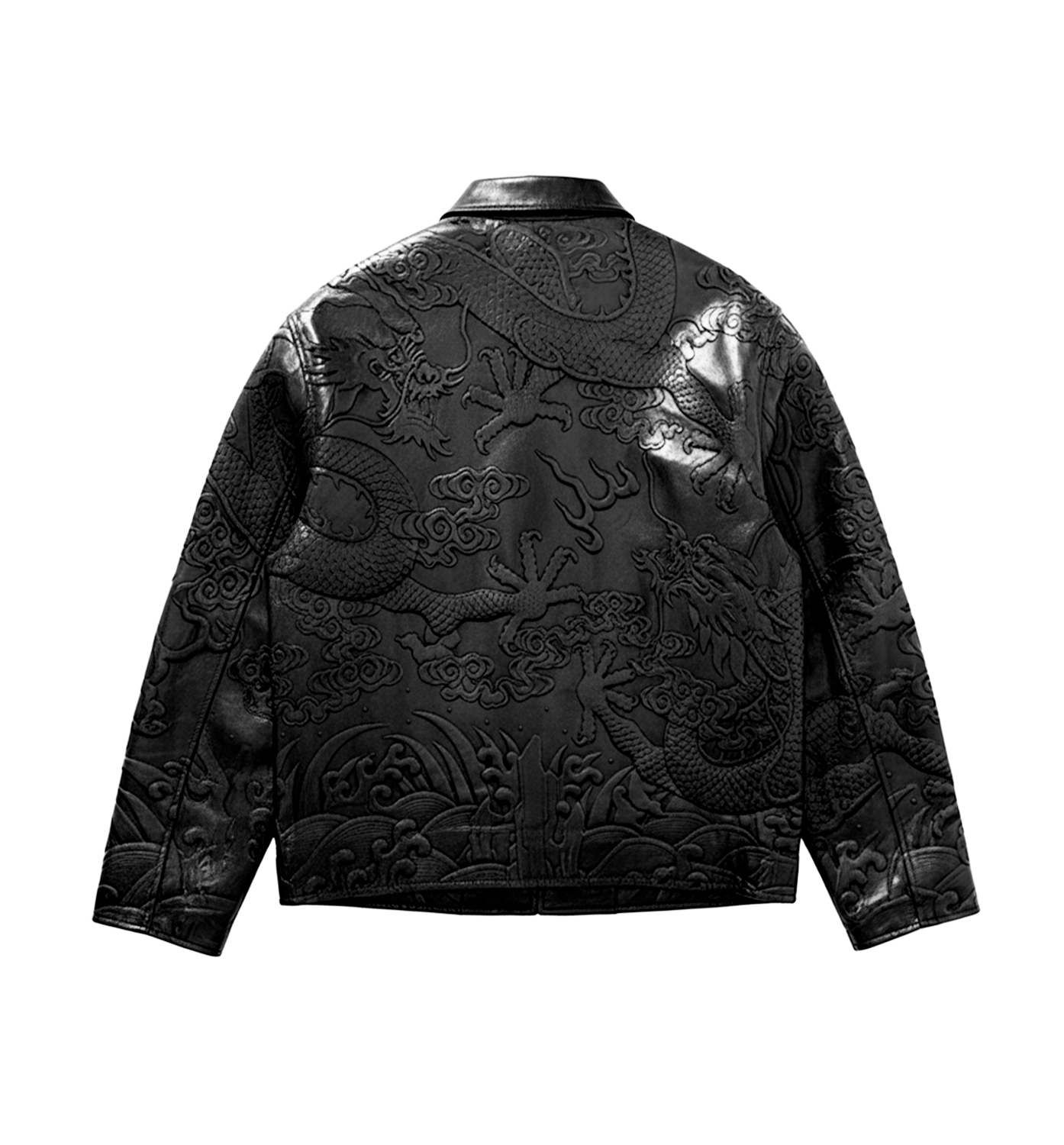 EMBOSSED LEATHER JACKET [PRE-ORDER]